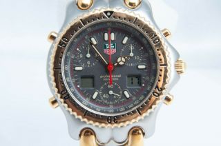 Tag Heuer Cg1122 - 0 Ayrton Senna Sel Gray Dial Pro Quartz Wristwatch 4162