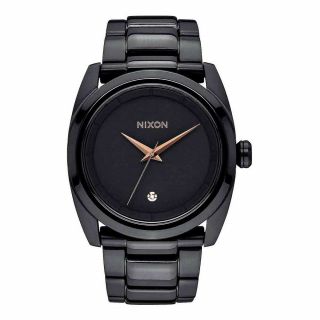 Nixon Queenpin Black And Rose Gold Women’s Watch Stainless Steel 36mm