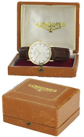 Vintage 1964 LONGINES Solid 9Kt 9Ct Gold Mens Wrist Watch 5