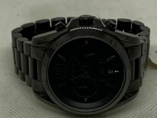 Michael Kors MK5550 Unisex Watch Chronograph Black Dial Analog 42mm Case B716 5