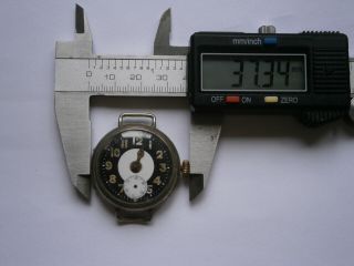 Vintage gents MILITARY TRENCH watch,  movements mechanical spares 5