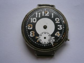 Vintage gents MILITARY TRENCH watch,  movements mechanical spares 7