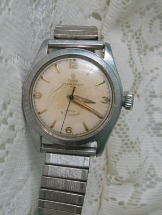 Vintage Mens TUDOR Oyster Prince Rotor Self Winding Watch Running Well Estate J4 4