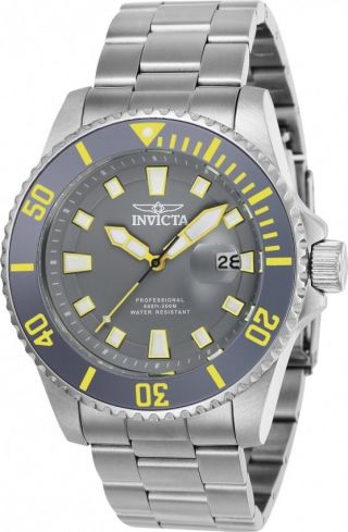 Mens Invicta 90295 Pro Diver Steel Bracelet Watch