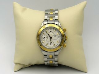 Baume & Mercier Stainless Steel And 18k Yellow Gold Automatic Chronograph Watch