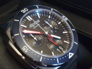 ALPINA Navy Seastrong Diver 300 Chronograph Watch 6