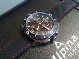 ALPINA Navy Seastrong Diver 300 Chronograph Watch 8