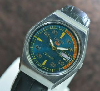 Vintage Seiko 5 Day Date 17 Jewels Automatic 6309 Movement Wrist Watch