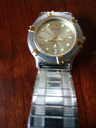 Bulova Marine Star 100 M Gold/silver Unisex Wristwatch