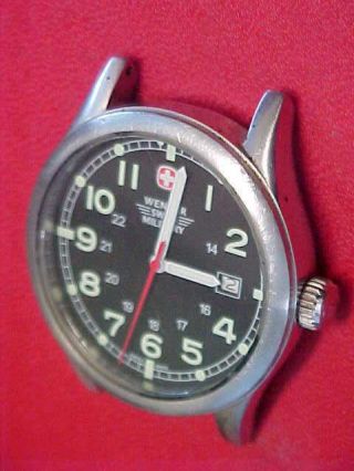 Wenger Swiss Military Wristwatch Black Dial Model 7299x/t