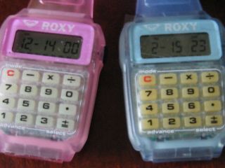 ROXY QUIKSILVER DIGITAL CALCULATOR WATCH WITH PAPERS 2
