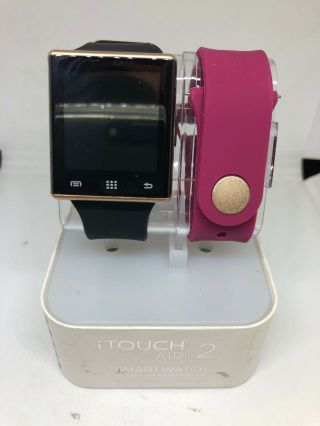 Itouch Air 2 Unisex Rose Gold & Black Android Ios Smartwatch Cc32
