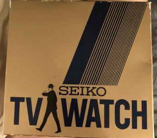 Vintage 1983 Seiko Tv Watch James Bond 007 Roger Moore Octopussy Guinness Record