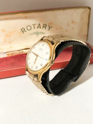 Vintage Rotary Hand - winding Mens Watch,  17 Jewels,  Incabloc,  Waterproof, 3
