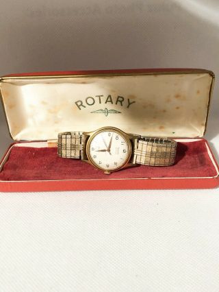 Vintage Rotary Hand - winding Mens Watch,  17 Jewels,  Incabloc,  Waterproof, 4