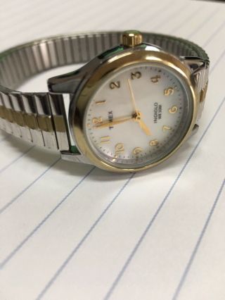 Timex Indigo Wr Gold/silver Mother Pearl
