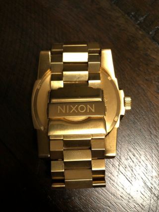 Nixon The Corporal - Take Charge Mens Gold Plated Quartz Watch 2