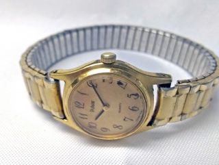 Vintage Pulsar Quartz Watch Y580 - 0029 Gold Tone 19mm Womens Battery