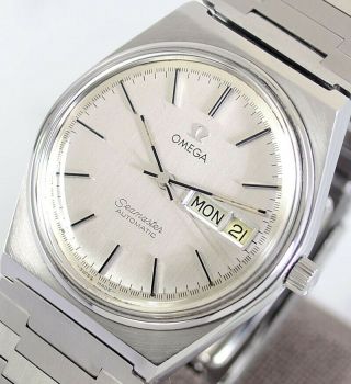 Vintage Omega Seamaster Automatic Cal1020 Day&date Silver Dial Men 