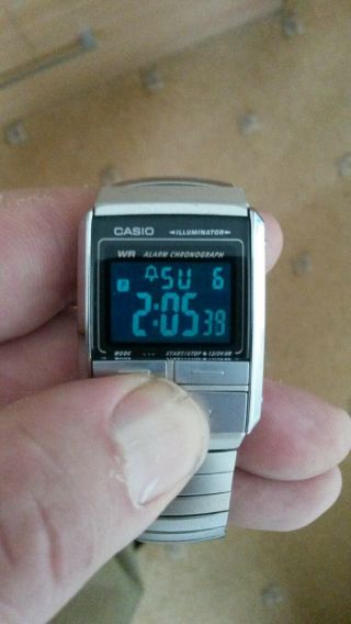 Rare Casio Illuminator A200 1604 Wr Alarm Chronograph Lcd Watch A - 200