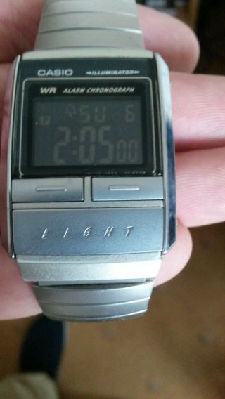 Rare Casio Illuminator A200 1604 WR Alarm Chronograph LCD Watch A - 200 2