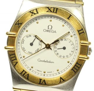Omega Constellation Day - Date Stainless/solid Gold Quartz Men 