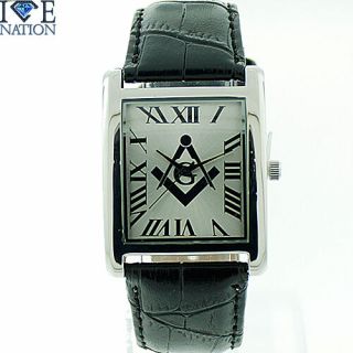 Masonic Watch Leather Band Premium Quality " Mason " W 2597
