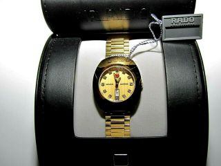 Rado Diastar  Gold Plated Bracelet Case & Dial,  Automatic With Diamond