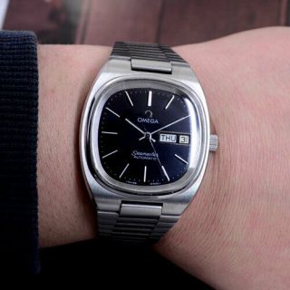 VINTAGE OMEGA SEAMASTER AUTOMATIC SILVER DIAL DATE DRESS MEN ' S WATCH RARE ITEMS 7