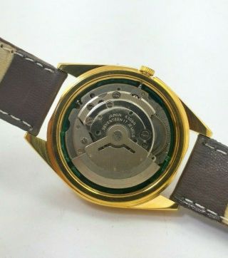 Vintage Seiko Mickey Mouse Gold Plated Day Date 6309 Movement Mens Wrist Watch 5