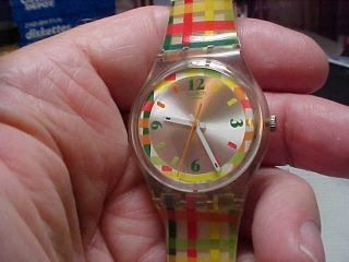 Swatch Watch 2005 Model Multi Color Case And Band Band