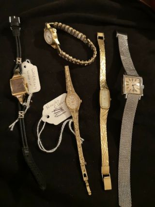 Ladies Vintage 5 Watches.  Repair,  Spares.  Ardath Ramino Accurist.  1947
