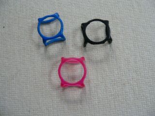 3 Swatch Guards Small For Ladies 25mm Face Watches Blue Black And Burg