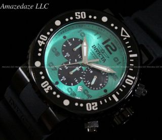 Invicta Men Pro Diver Vd53 Chronograph Ocean Green Dial Stainless St.  Watch