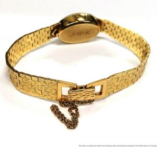 Scarce Mid Century Tiffany Co 14K Gold 3X Signed Freeform Nugget Style Watch 9