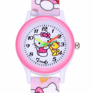 Women ' s Watch Hello Kitty Fashion Watches for Kids Children Gift 4