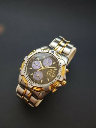 Jewellery - Mens Seiko Quartz Chronograph Sports 150 Wrist Watch 7T39 - 6A09 2