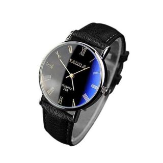 Wrist Watches Men Fashion Accessories Faux Leather Analog Business For Male Gift 3