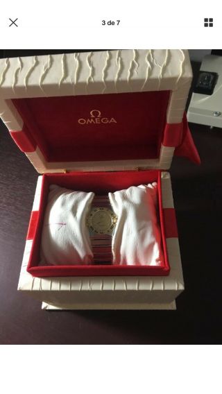 Omega Constellation 18k And Stainless Steel Swiss Made Lady Quartz Watch Al42