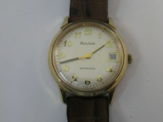 Vintage Bulova Watch W/ Date Automatic 1978 W/ Band