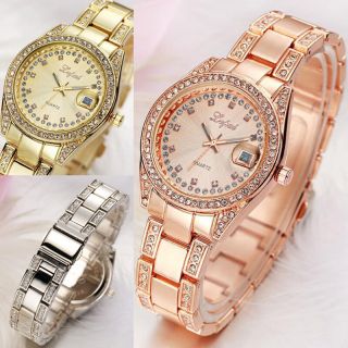 Luxury Women Bracelet Watch Stainless Steel Analog Quartz Wrist Watches
