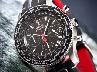 DETOMASO Firenze Men ' s Wrist Watch Sport Chronograph Stainless Steel Black (12) 2