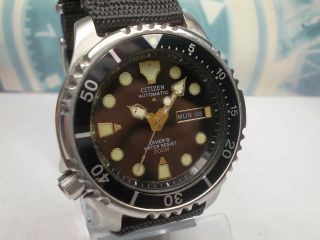 CITIZEN PROMASTER 200M DIVERS DAY/DATE AUTOMATIC MEN ' S WATCH (SN 020735) 4