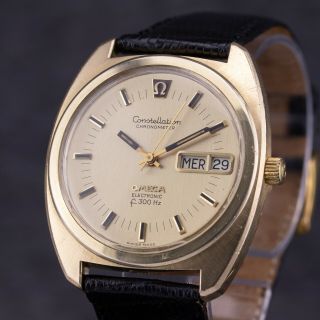 Omega Constellation Electronic Chronometer F300hz - 1972 - Serviced - Day / Date