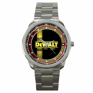 Get It Now Dewalt Power Tools Logo Stainless Steel Watch