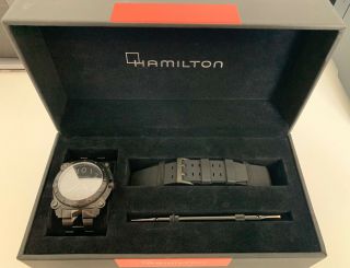 Hamilton Khaki Below Zero Diving Automatic Watch Black Pvd With Two Bands