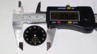 Rare Titus Genf Ww2 German Wehrmacht Military Vintage Watch Dial