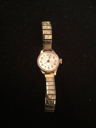 Vintage Ladies Gold Tone Sekonda 17 Jewel Wrist Watch Made Ussr