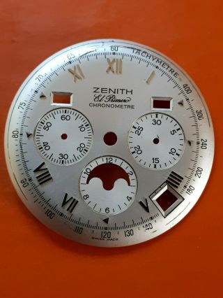 Rare Vintage Zenith Chronomaster Dial El Primero For Ref.  01.  0240.  410