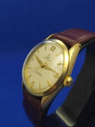 Vintage Tudor Oysterthin 7960 Hand Winding 1950 S Swiss Mens Wrist Watch